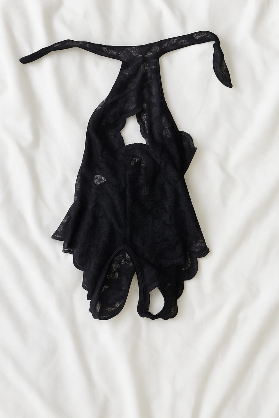 Customer photo review of Fantasy Open Lace Crotchless Bodysuit
