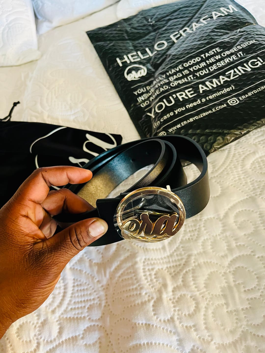 Customer photo review of Large Era Belt
