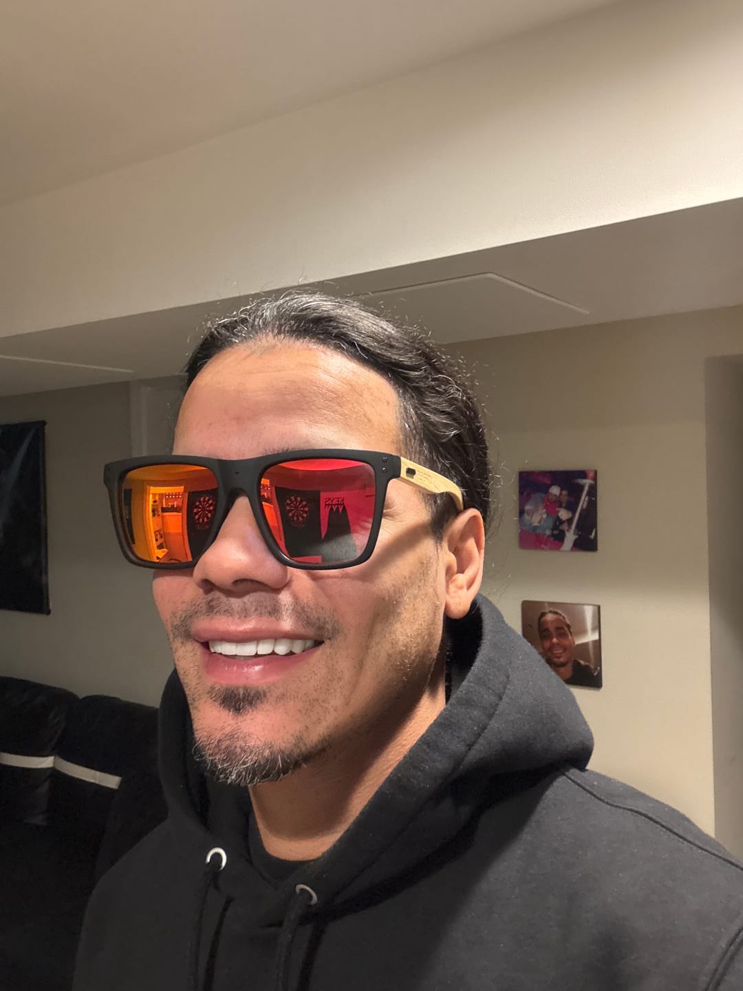 Customer photo review of 80Eighty® Polarized Bamboo Sunglasses - Red