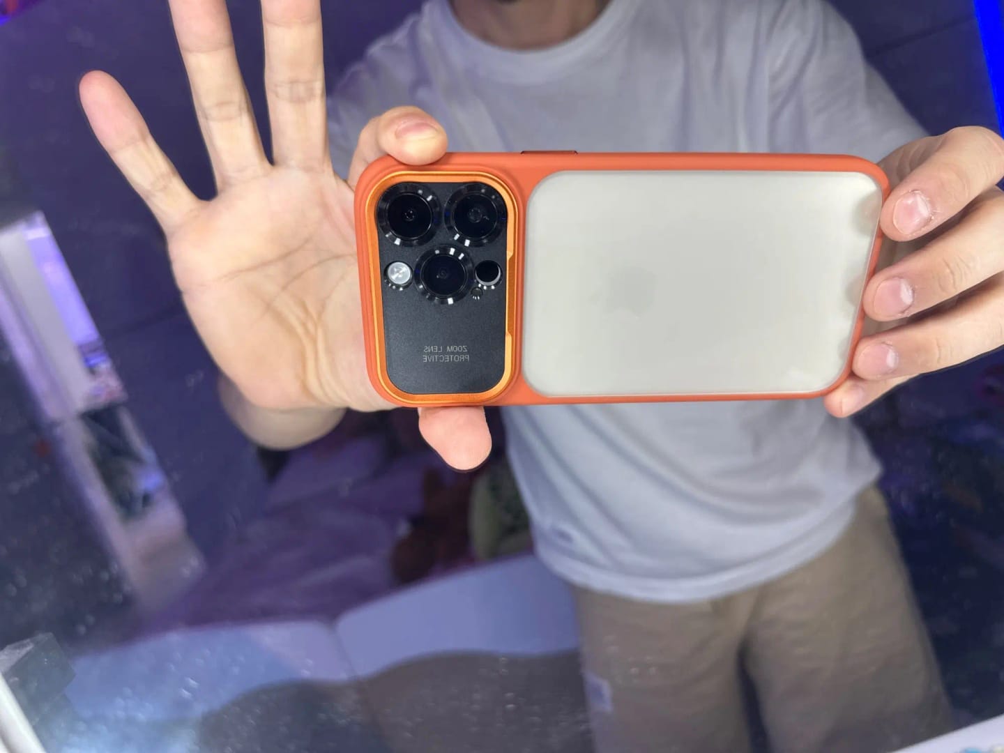 Customer photo review of LuxuryKase Crystal Clear Shockproof Protective Case | Enhanced Camera Lens Guard | Slim Design | Anti-Yellow | Hard Bumper Back Cover For iPhone