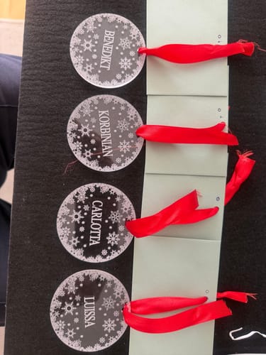 Customer photo review of Weihnachtsdeko mit Schneeflocken