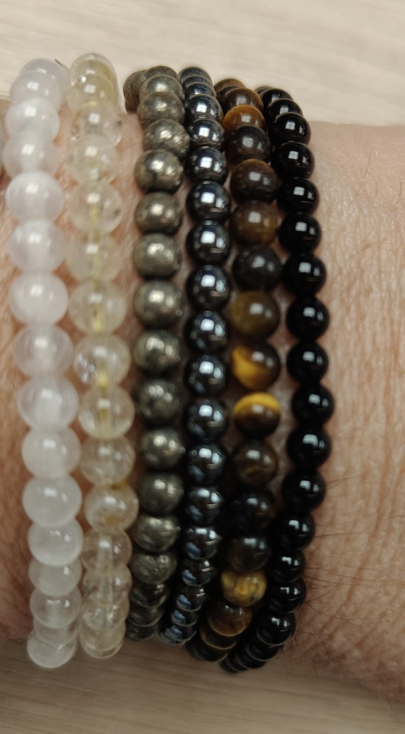Customer photo review of Pulsera Hematite | 4mm | Fuerza de voluntad