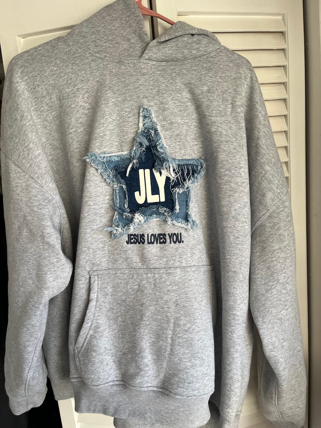 Customer photo review of JLY Denim Star Heavy Hoodie