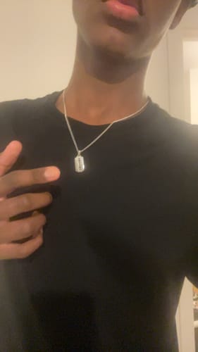 Customer photo review of Razorblade Pendant