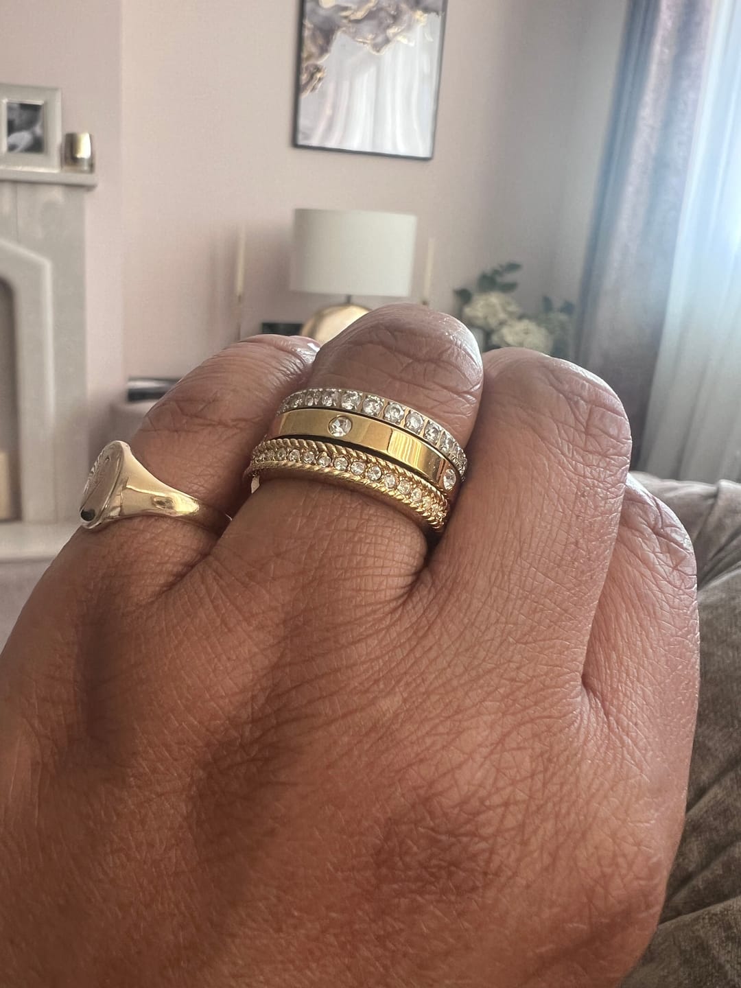 Customer photo review of Pavé Illusion Ring
