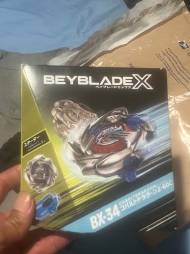 Customer photo review of Beyblade X BX-34 Starter Cobalt Dragoon 2-60 Cyclone