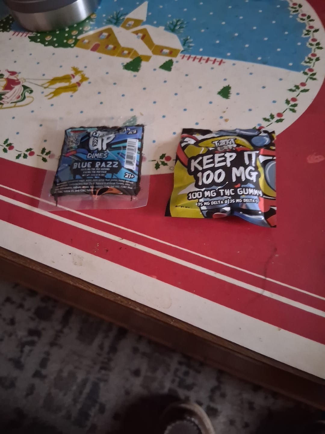 Customer photo review of Dime Gummy - Blue Razz