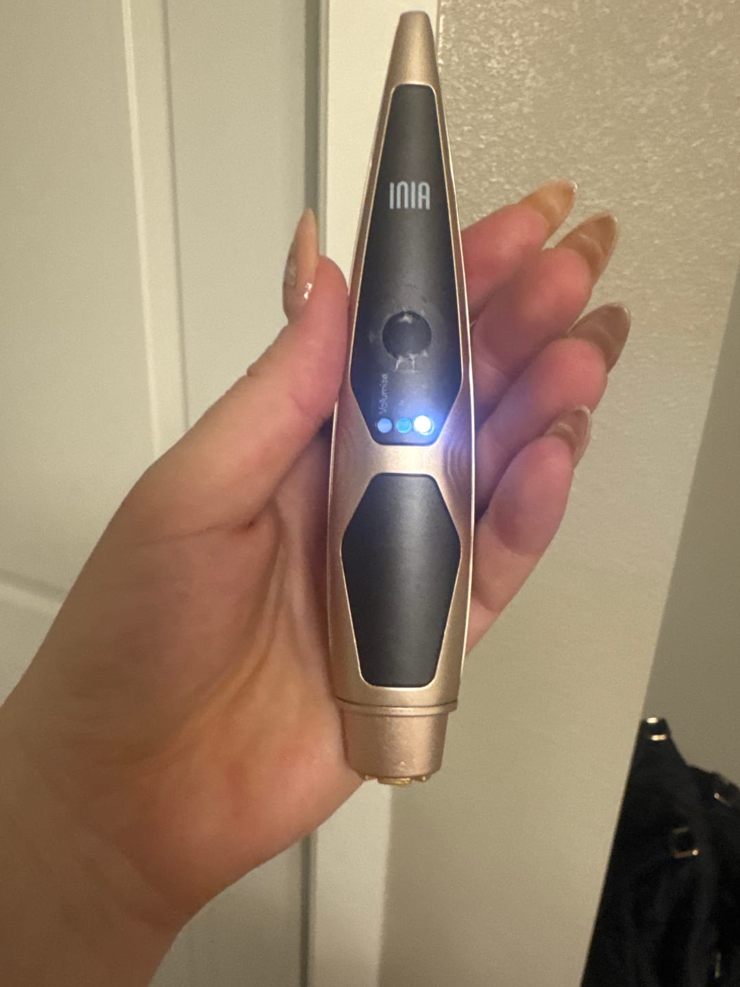 Customer photo review of INIA LUMIN Eye Skincare Device