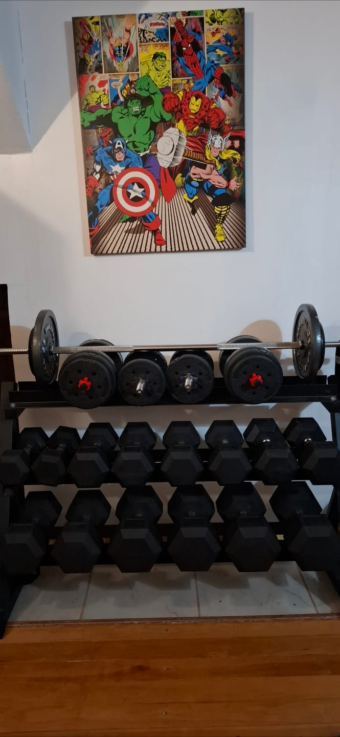 Customer photo review of Mancuerna Hexagonal (2.5 a 50 kg) IRONSIDE