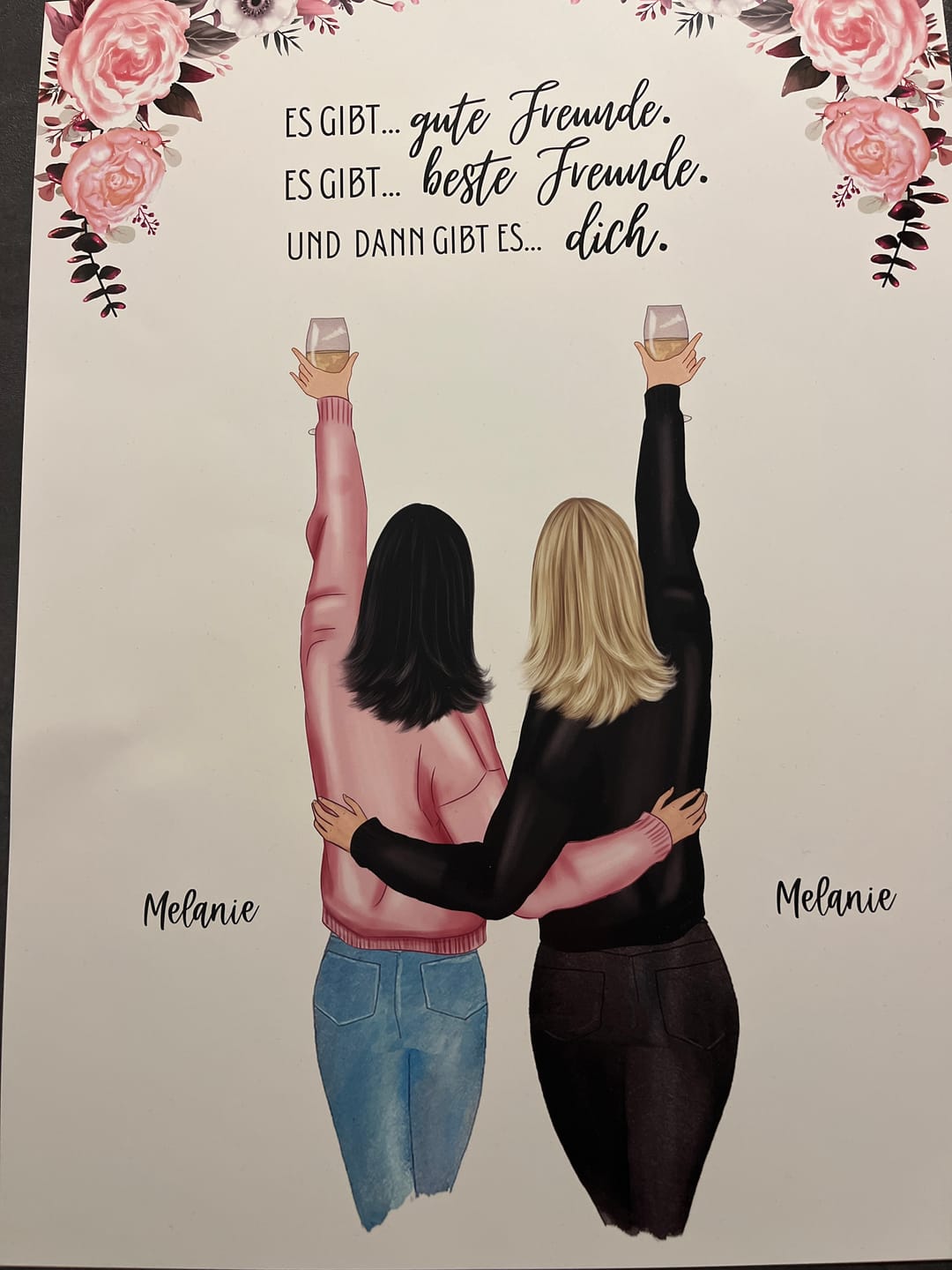 Customer photo review of Best Friends Forever - Personalisiertes Poster