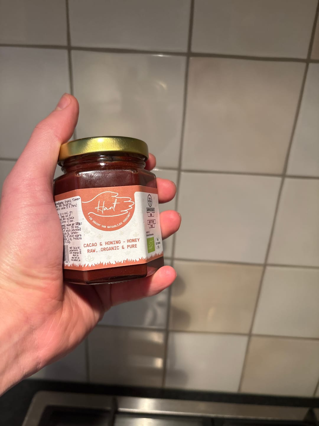 Customer photo review of BIO - MELICAO Gezonde Chocopasta - Rauwe Honing met Cacao – Ongefilterd + GRATIS LEPEL - 250g