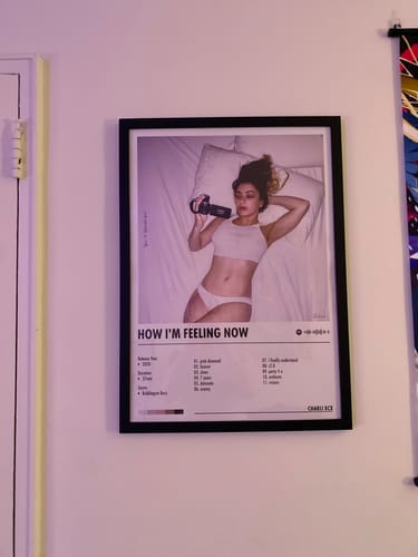Customer photo review of Charli XCX - how i'm feeling now | Album Cover Poster