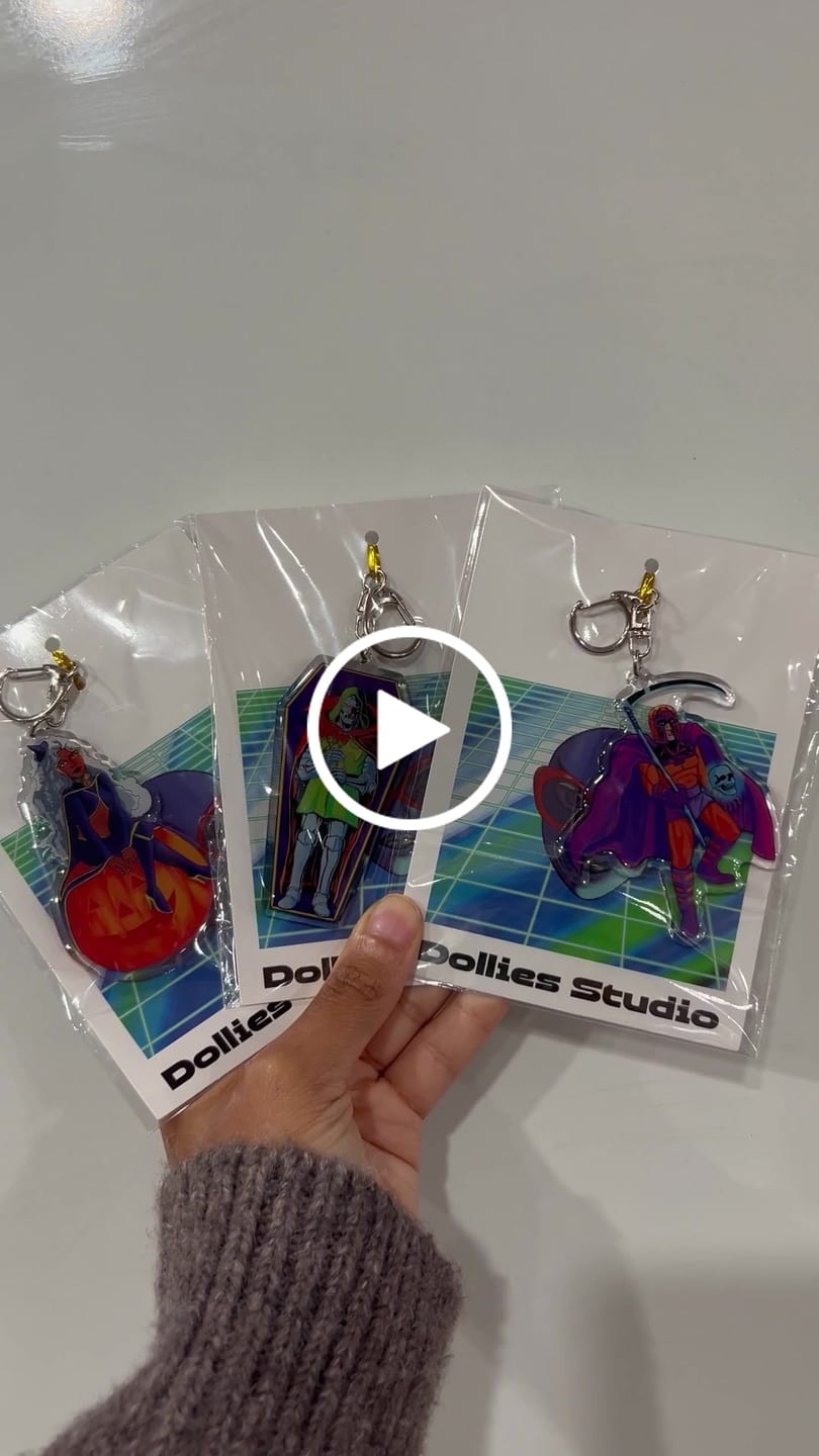 Customer video review of Custom Acrylic Charms