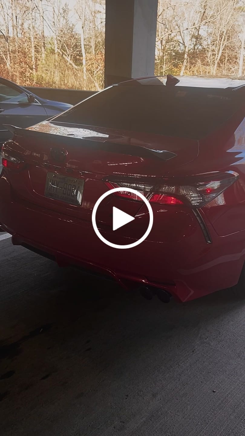 Customer video review of 2018-2024 Toyota Camry SE Muffler Delete Single Exit Axle Back Dual Tips Exhaust
