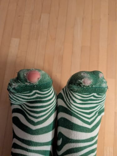 Customer photo review of Kompressionssocken Bambus