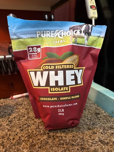 Customer photo review of Whey Protein Isolate Chocolate