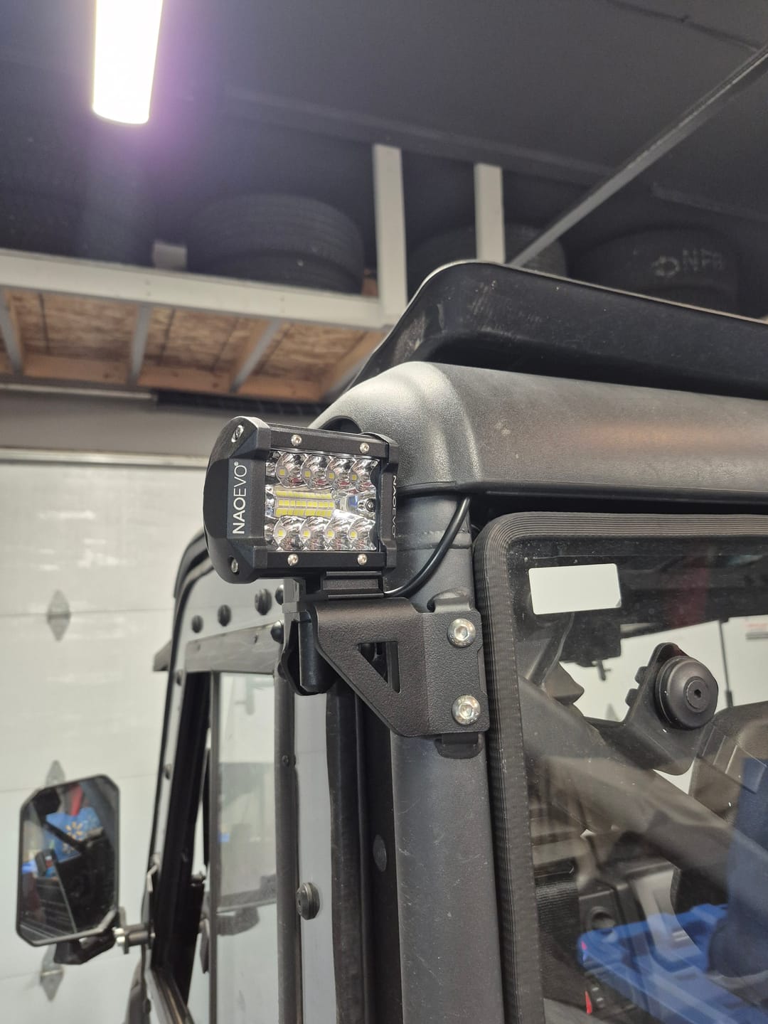 Customer photo review of CFMoto UForce U10 PRO — Rear Cube Light Mounting Brackets