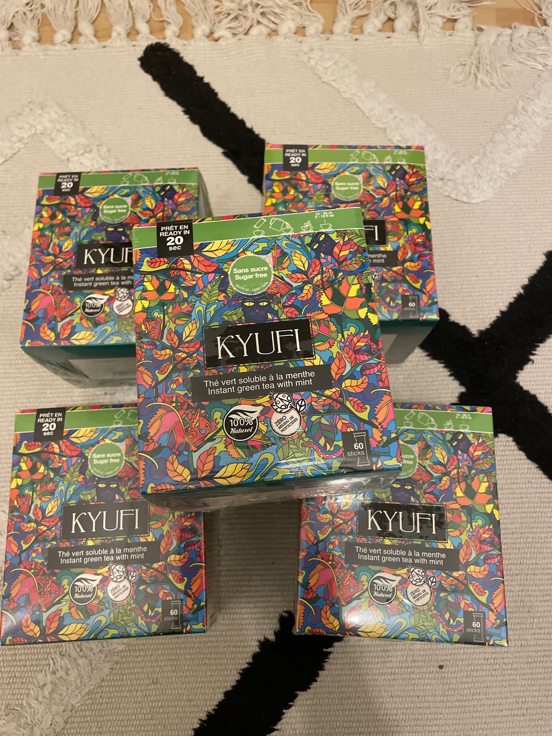 Customer photo review of Thé Vert Instantané À La Menthe - Sans Sucre