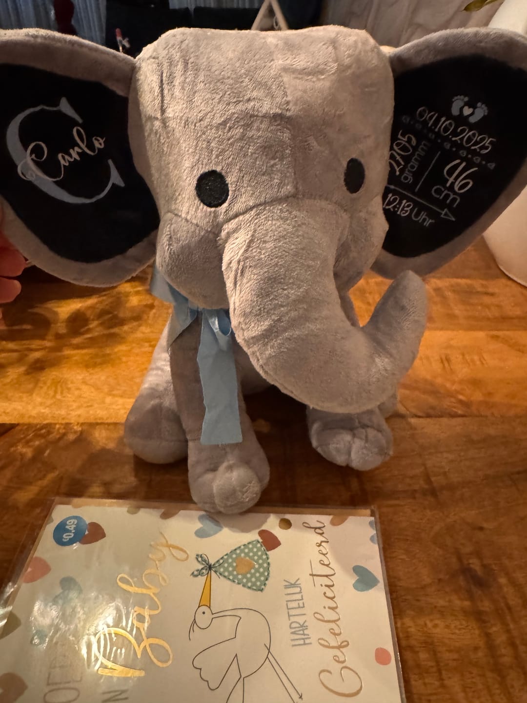 Customer photo review of Kuschel Elefant - Baby-Stofftier