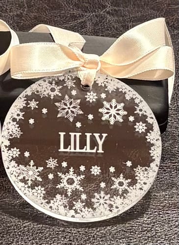 Customer photo review of Weihnachtsdeko mit Schneeflocken