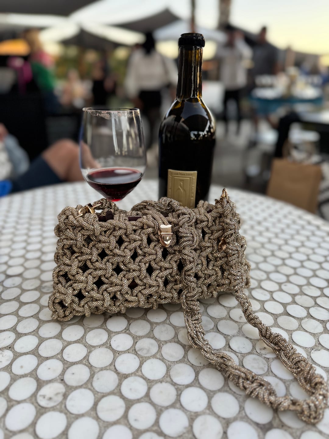 Customer photo review of Eden 2-in-1 Clutch - Champagne Bubbles