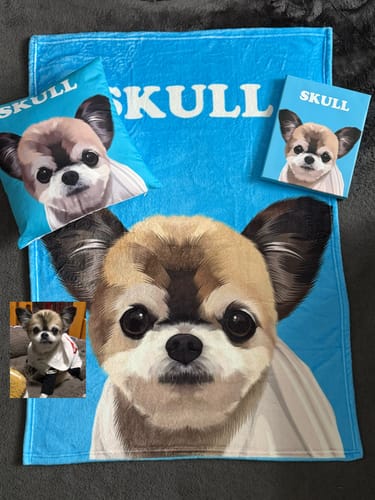 Customer photo review of Petcanva©オーダーメイド ペット似顔絵