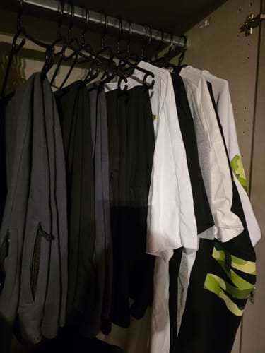 Customer photo review of BODYBUILDING SHIRT GRAU OVERSIZE