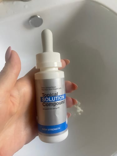 Customer photo review of Minoxidil High Strength (5%) SOLUTION, 3x60ml pack