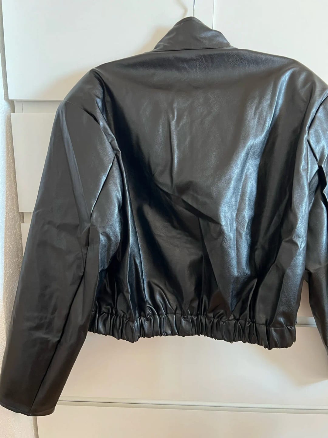 Customer photo review of Soria Zip Up Leather Jacket
