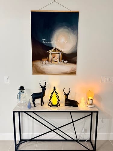 Customer photo review of Large Poster: Immanuel God with Us