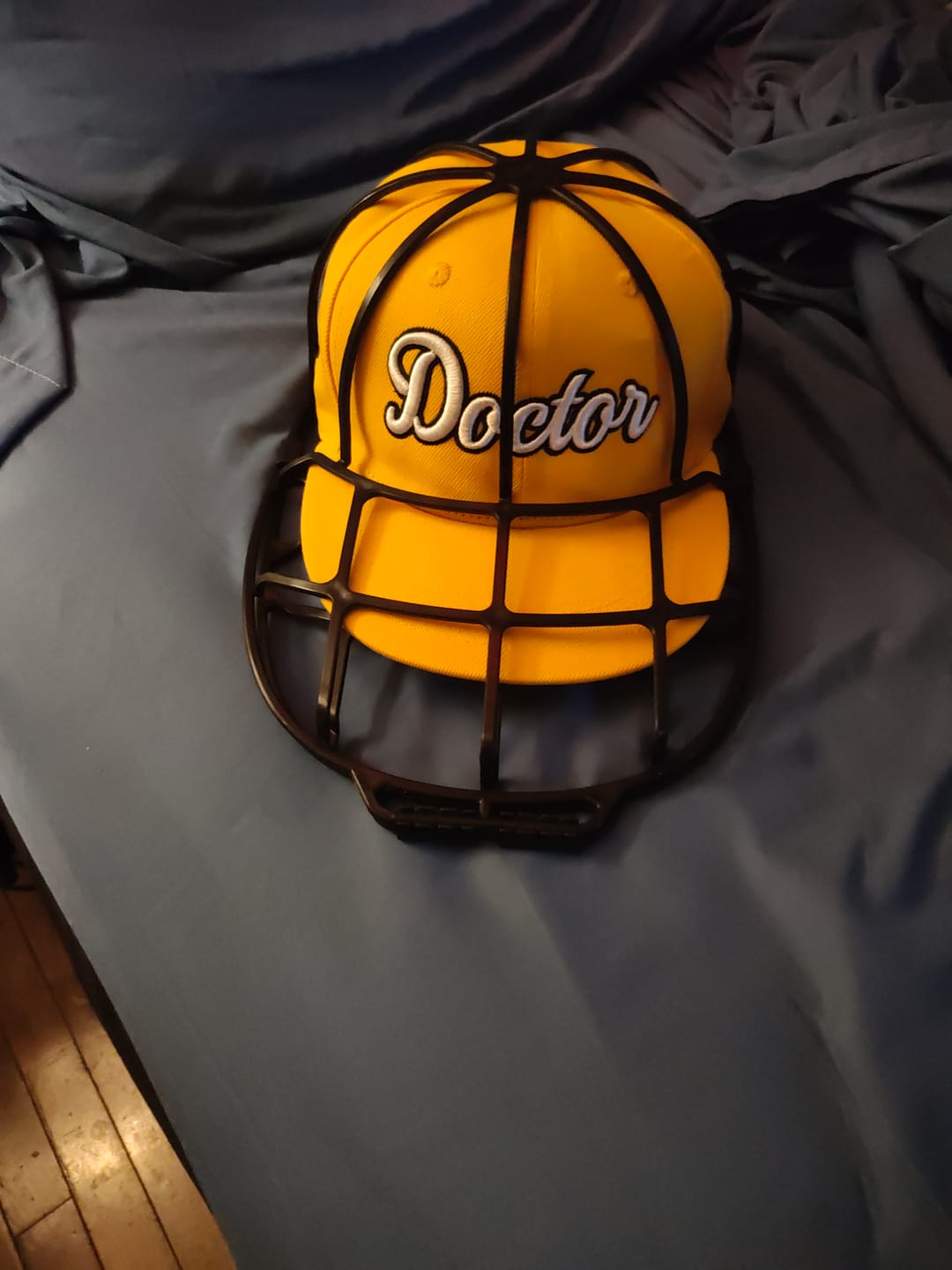 Customer photo review of Custom Yellow 3D Puff Embroidery Flat Embroidery Casual Sport Baseball Cap