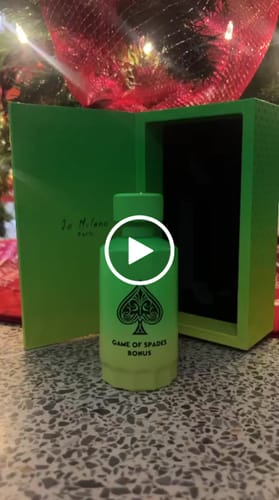 Reseña con vídeo de un cliente sobre Perfume Unisex Game Of Spade BONUS 100ml edp
