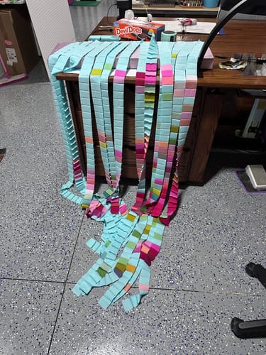 Customer photo review of Tilda Embroidery Flower Vase  Precut Quilt Kit