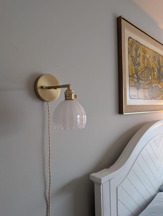 Customer photo review of Vintage TulipGlow Wandleuchte | Blüten-Design