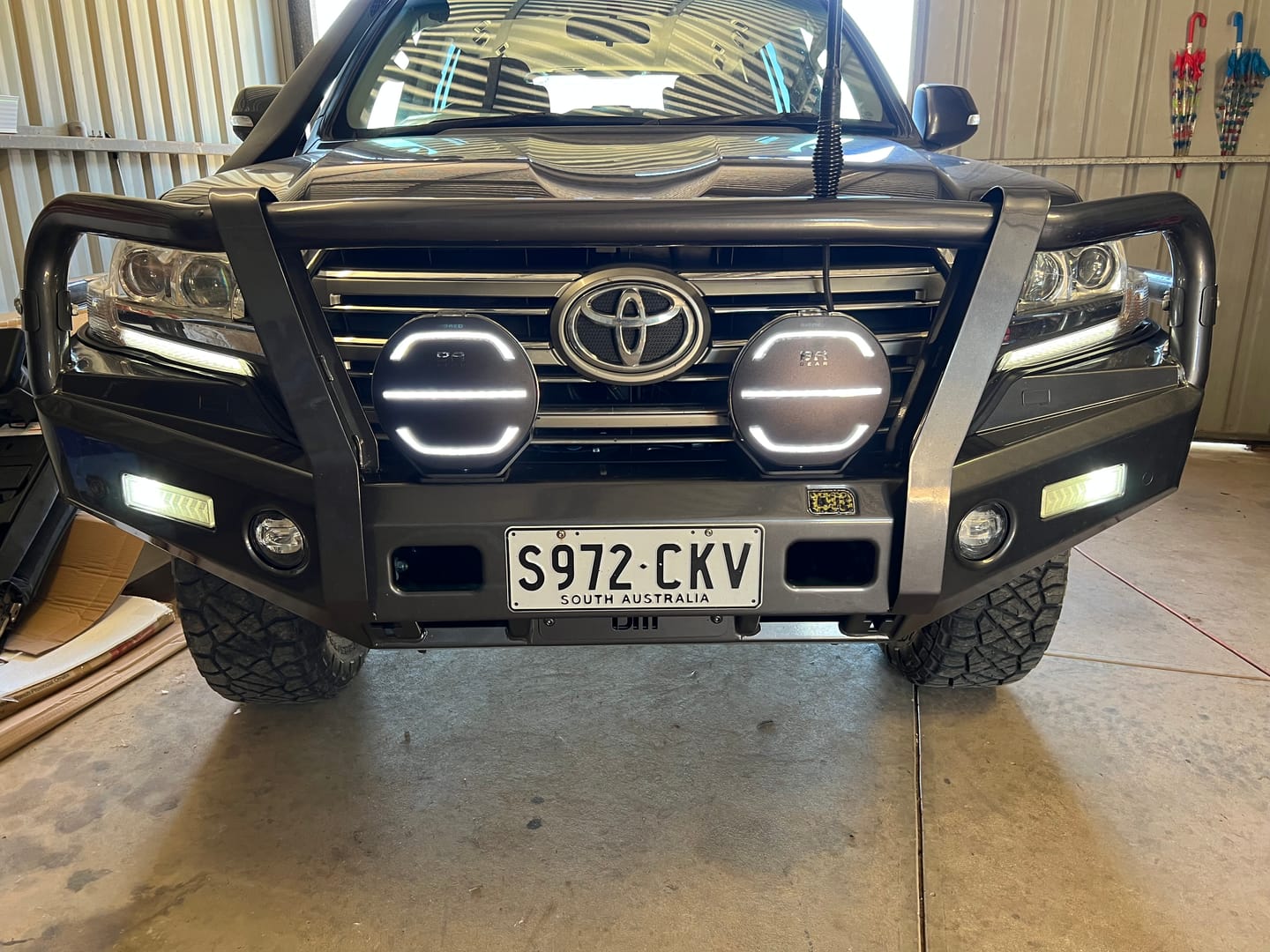 Customer photo review of Covert 9 Inch LED Driving Lights (PAIR W/HARNESS)