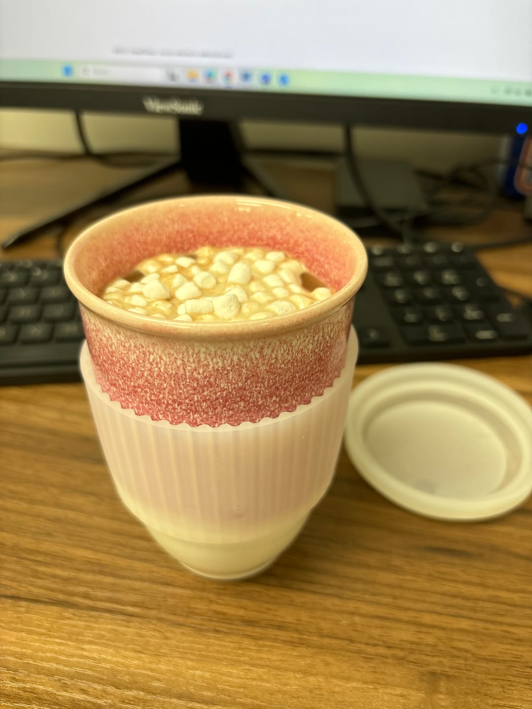 Customer photo review of Coral Pink Cup 12oz