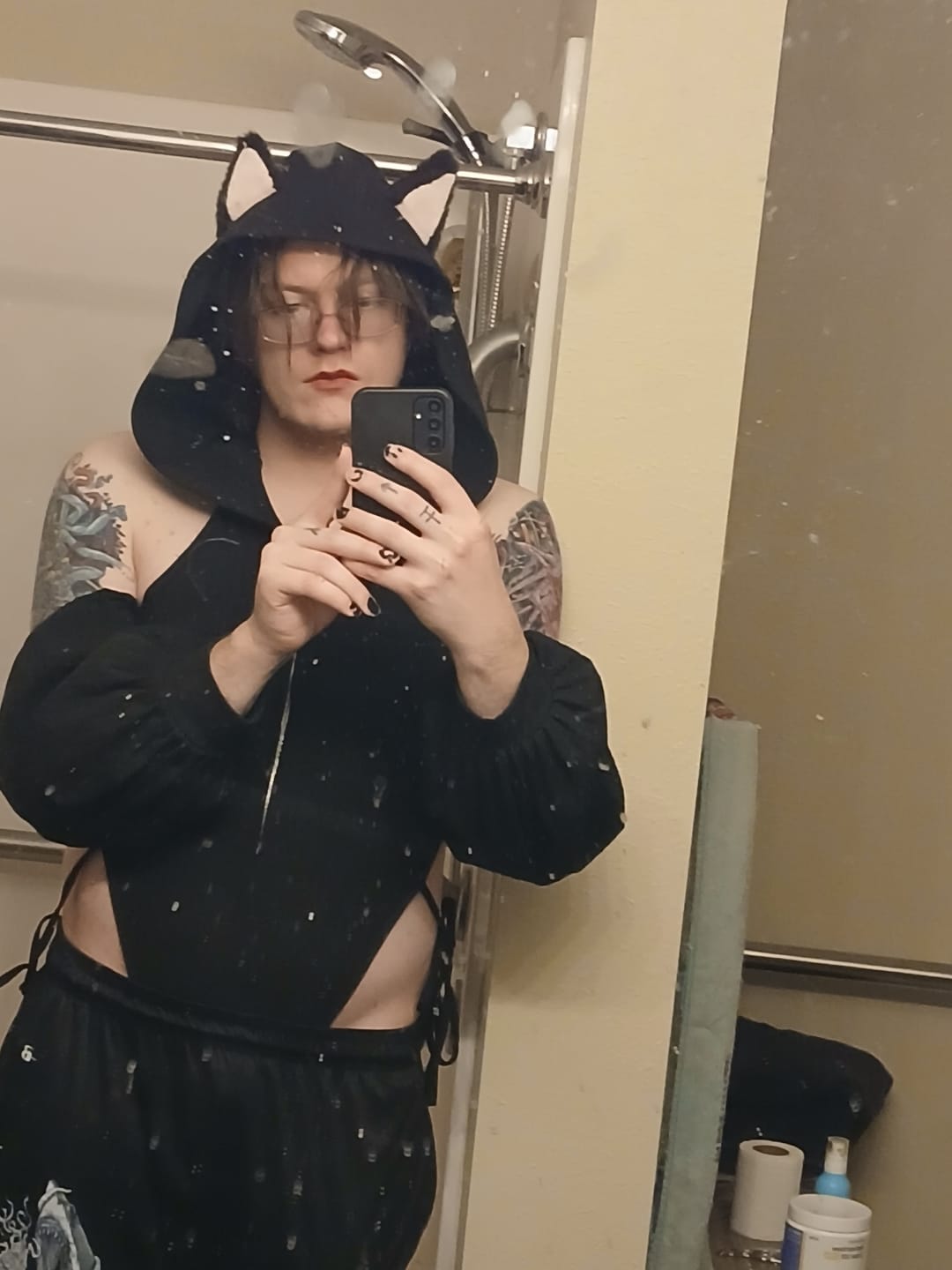 Customer photo review of SHY NEKO BODYSUIT SR05