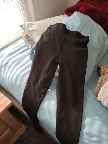 Customer photo review of New model One-Seam Translucent Fleece Lined Tights