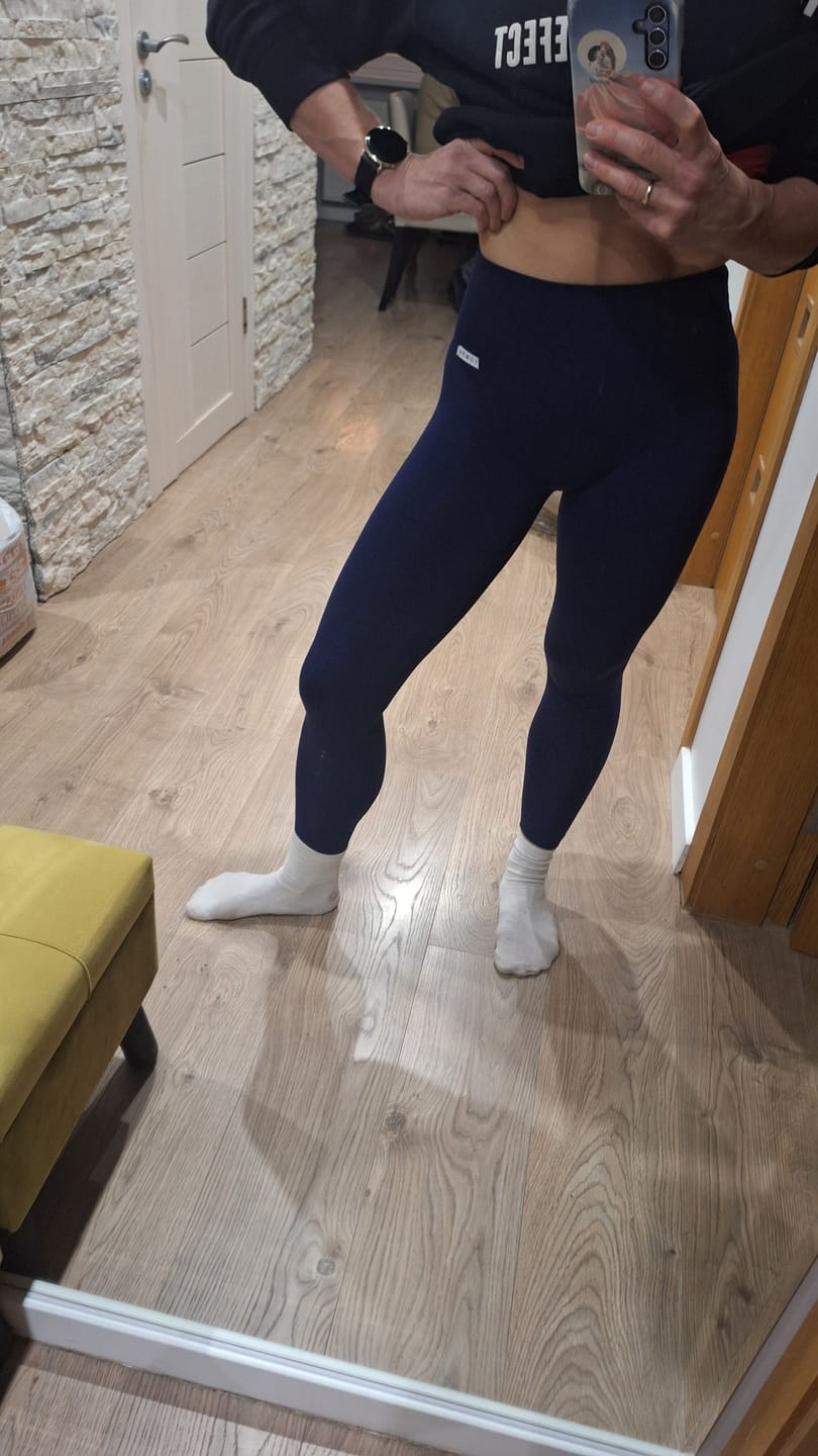 Customer photo review of Tamprės aukštu liemeniu  FGM04 „Frida Basic” - tamsiai mėlynos