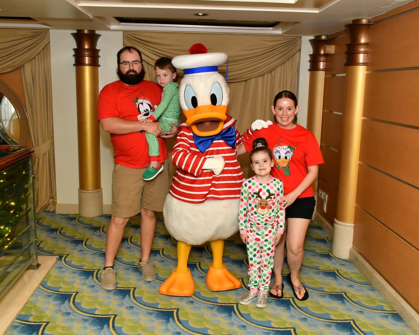 Customer photo review of Happy Santa Green Gingham Pajamas