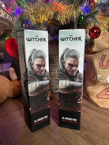 Customer photo review of The Witcher™ Desk Mat - Geralt of Rivia Box Art