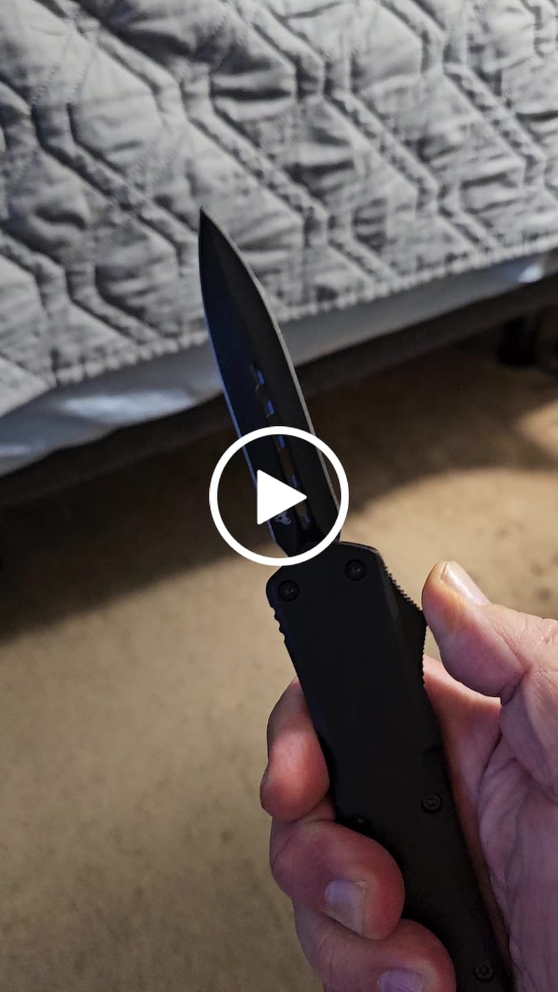 Customer video review of Black Ghost OTF Knife (Multiple Blade Styles Available)