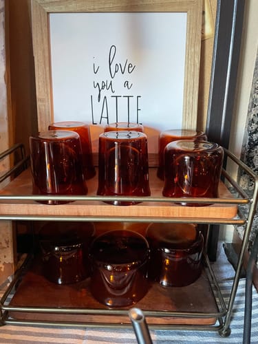Customer photo review of FLUR Cortado Glasses