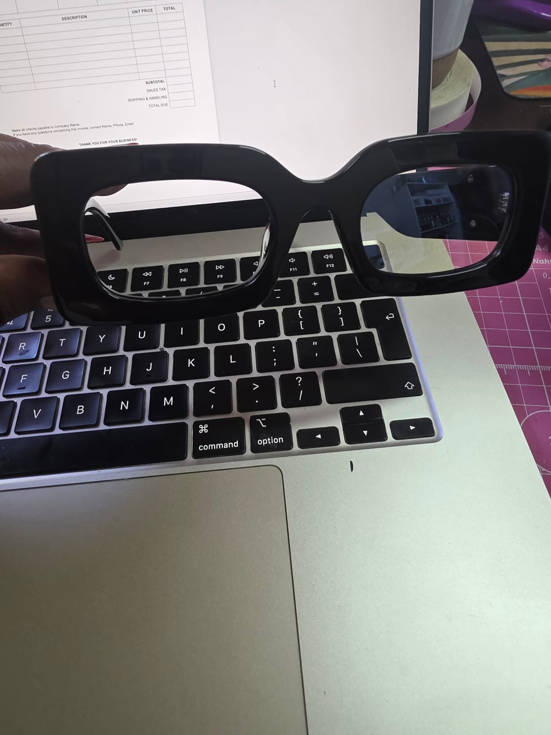 Customer photo review of Era Clear Lens Empire Sunglasses