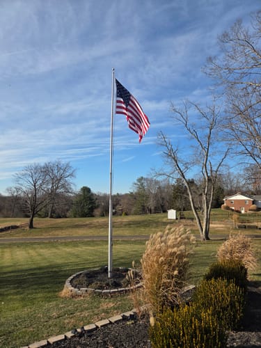 Customer photo review of Ultra Heavy Duty American Flag - 2-ply Polyester - Made In USA