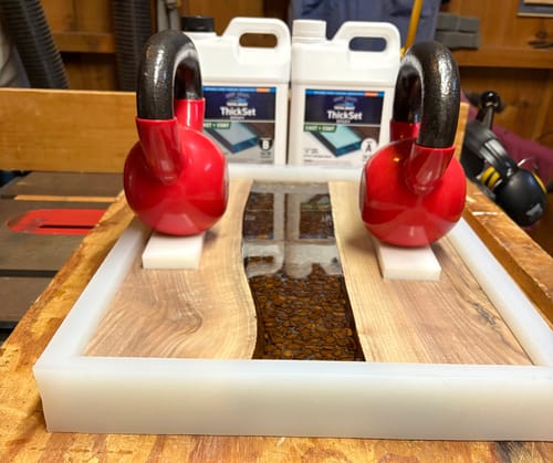 Customer photo review of 18x12x1.5" Silicone Mold For Epoxy Resin - Charcuterie Board Mold