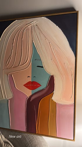 Customer review photo for Plaster Art Texture Painting #SG257