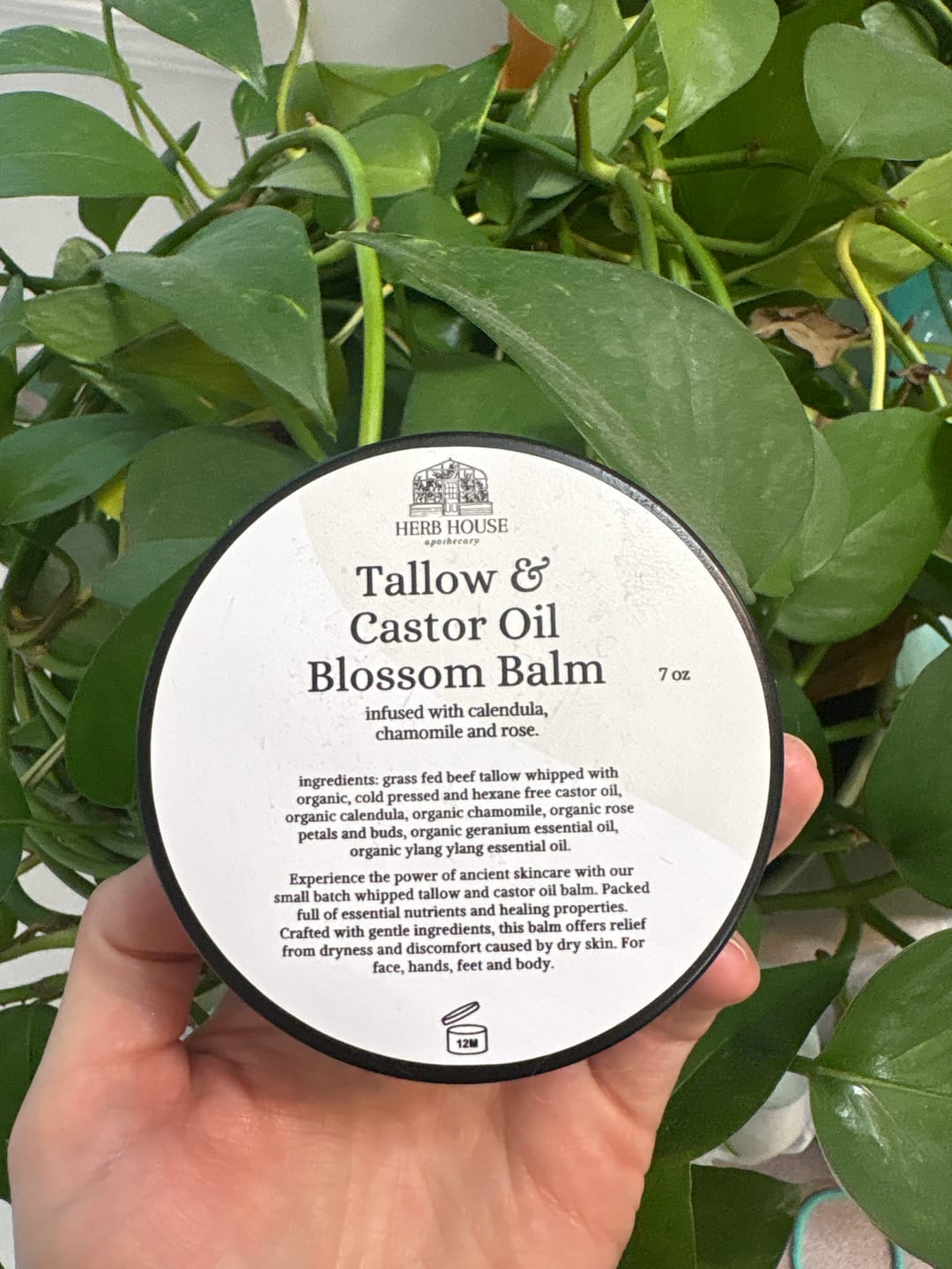 Customer photo review of Tallow and Castor Oil Blossom Balm