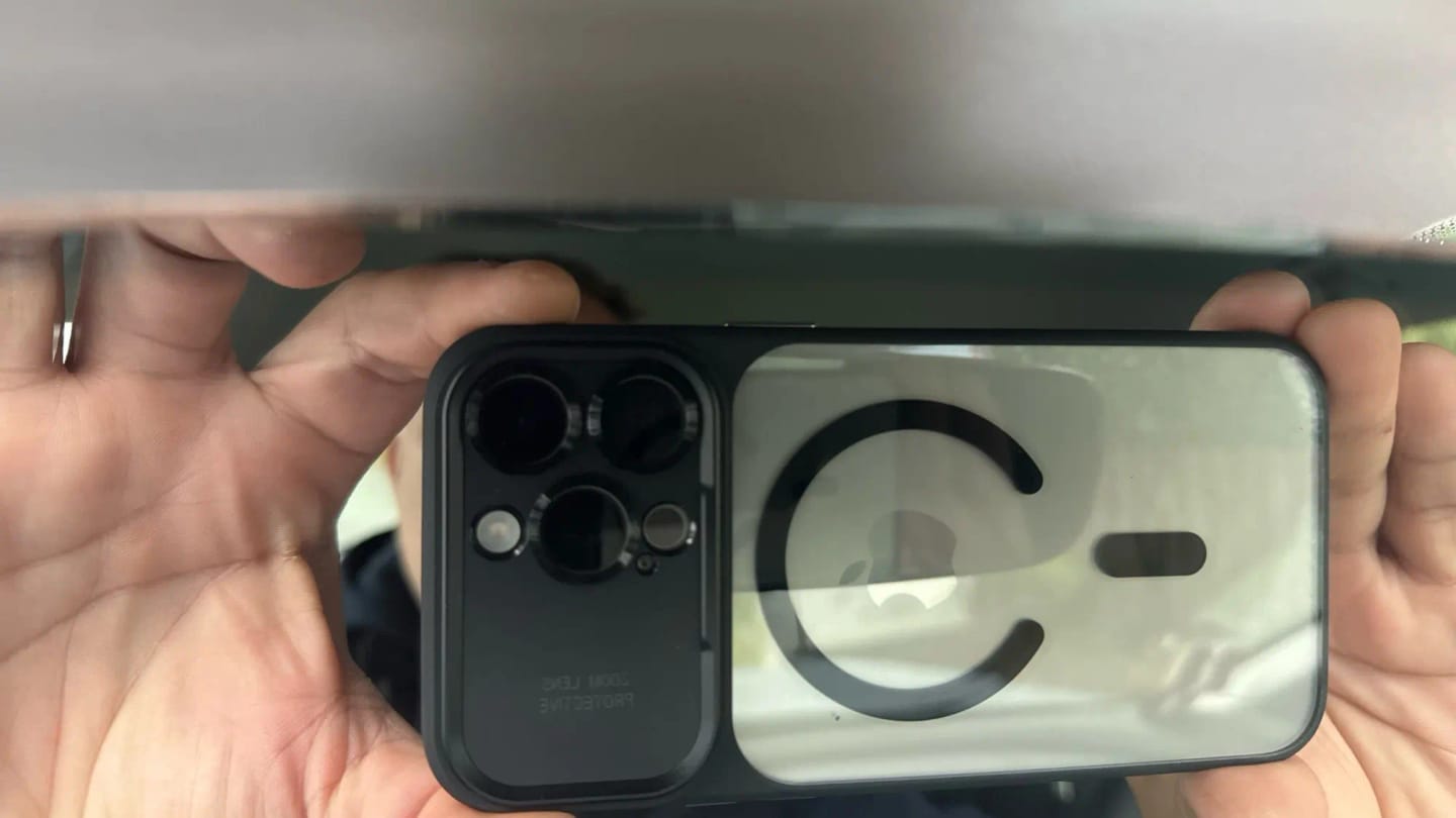 Customer photo review of LuxuryKase Premium Shockproof Mag-Safe Transparent Case | Anti-Yellow Hard Transparent Back | Full Camera Lens Protection Cover For iPhone