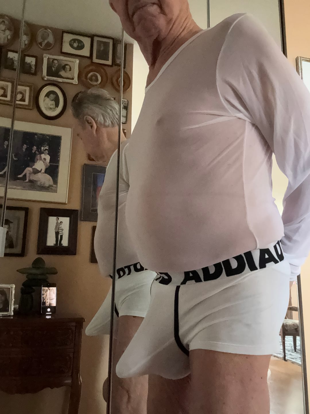 Customer photo review of 2 Pack Men's Gun and Bullet Separation Large Pouch U-Convex 3D Cut Loose Trunks